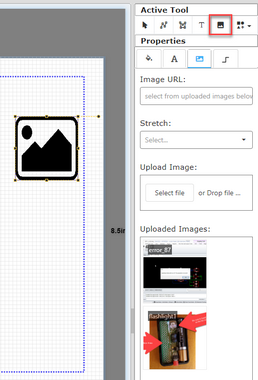New image with placeholder