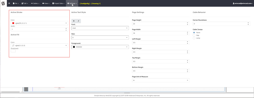 Active Stroke and Fill Settings