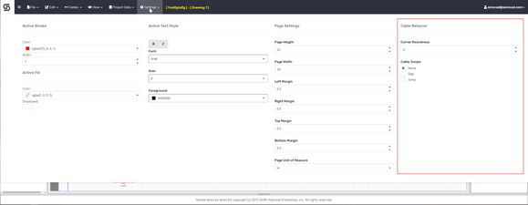 Cable Behavior Settings