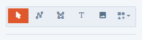 The Active Tool buttons with the Shape Tool list open